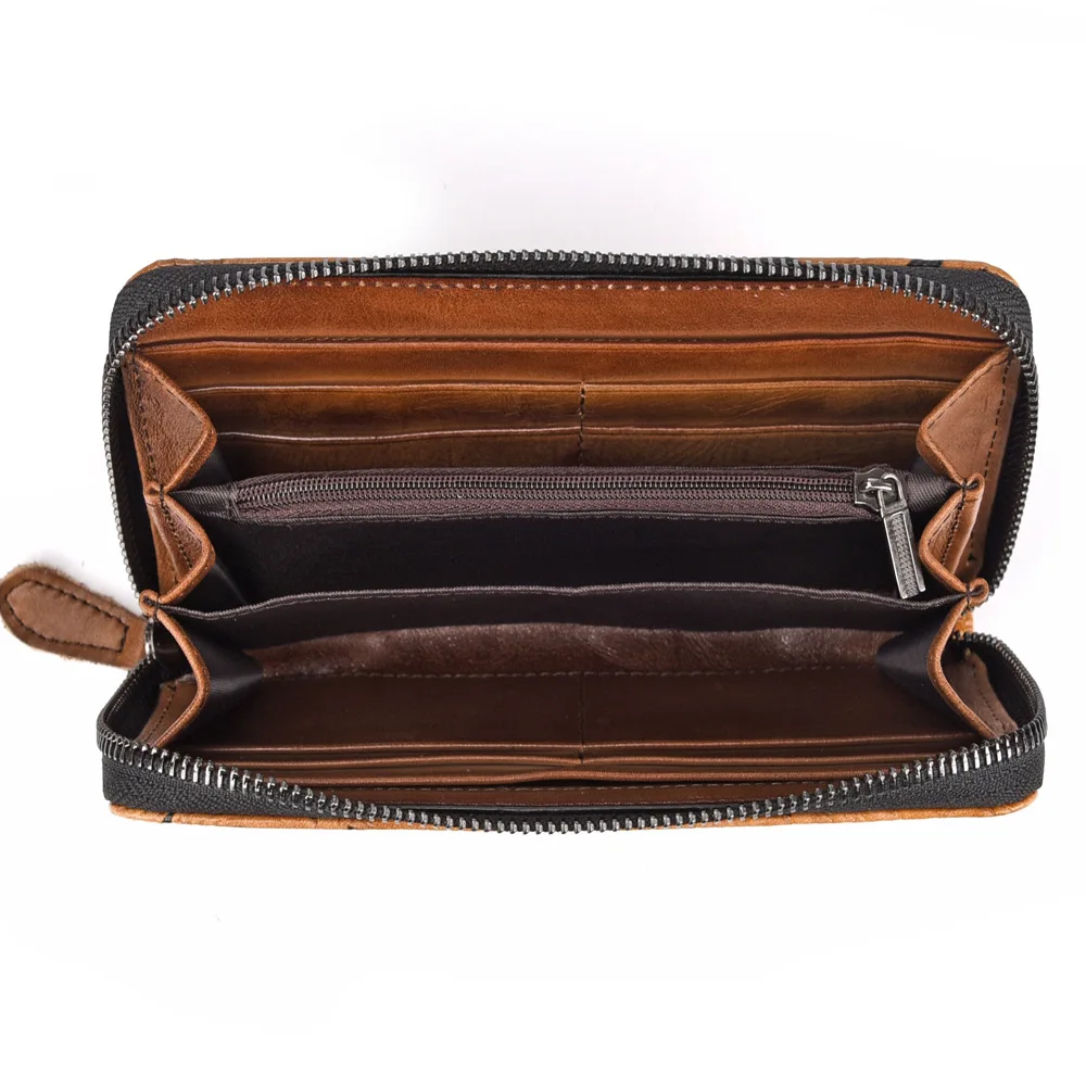 New Luxury Brand 100% Top Genuine Cowhide Leather High Quality Men Long Wallet Coin Purse Vintage Designer Male Wallets | Багаж и сумки