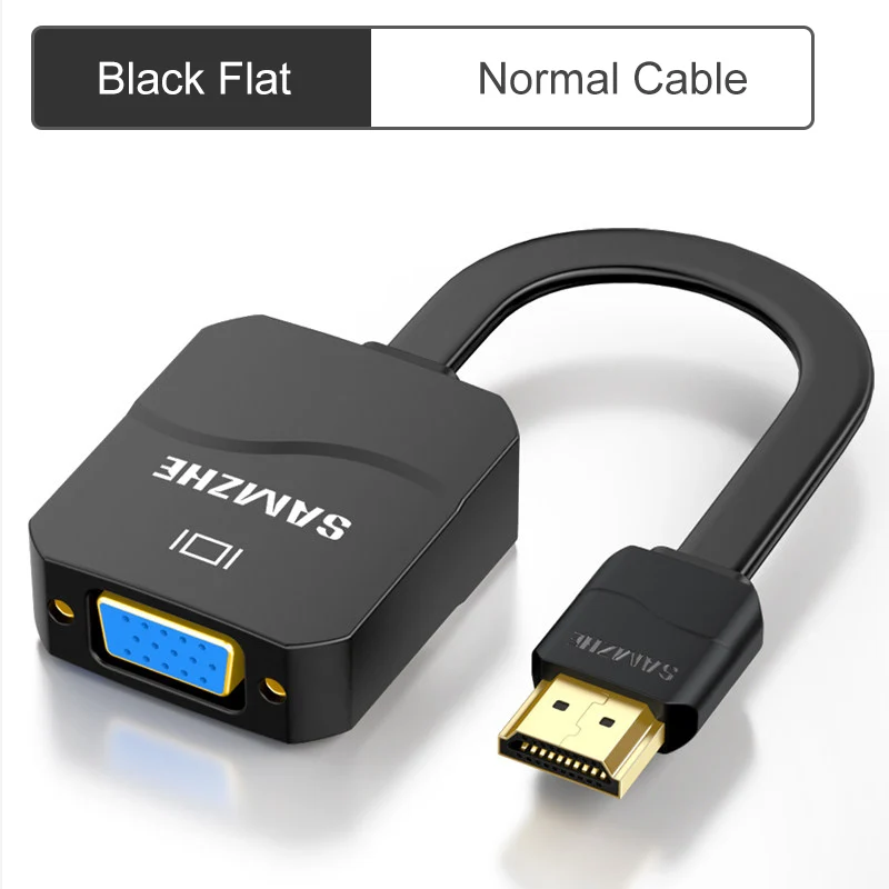 SAMZHE HDMI в VGA адаптер 1080P HDMI конвертер для ноутбука на большой экран цифро-аналоговый USB и аудио дисплей - Цвет: HHV03