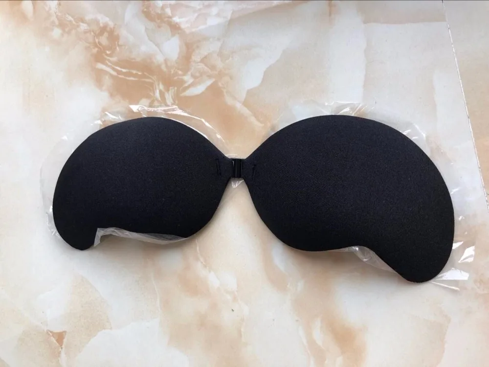 100 pcs/ lot Invisible Bra Fly Bra Mango Shape Thick Cup Strapless Bandage Seamless Push Up Bras Gather Blackless Bralette