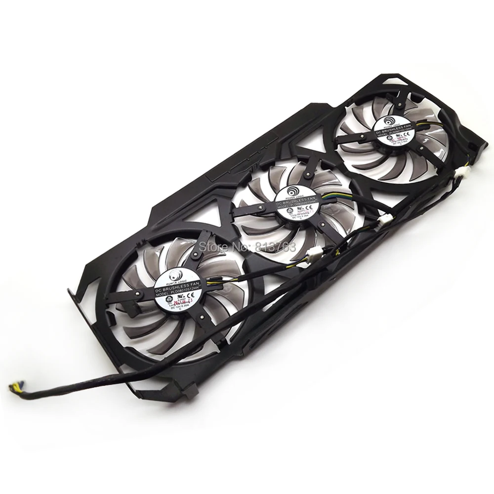 Вентилятор PLD08010S12HH для видеокарты Gigabyte GeForce GTX670 видеокарта с кулером на 4 ГБ и