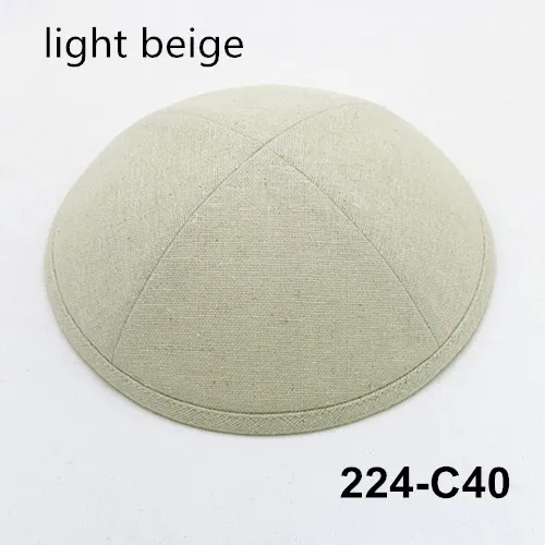 224c40 Kippot Kippa Kippah Linen-2 Kipa19cm Skullies Yarmulke Beanies еврейская шляпа-Кепка с черепом при покупке более 5 лотов скидка be10 - Цвет: 224c40