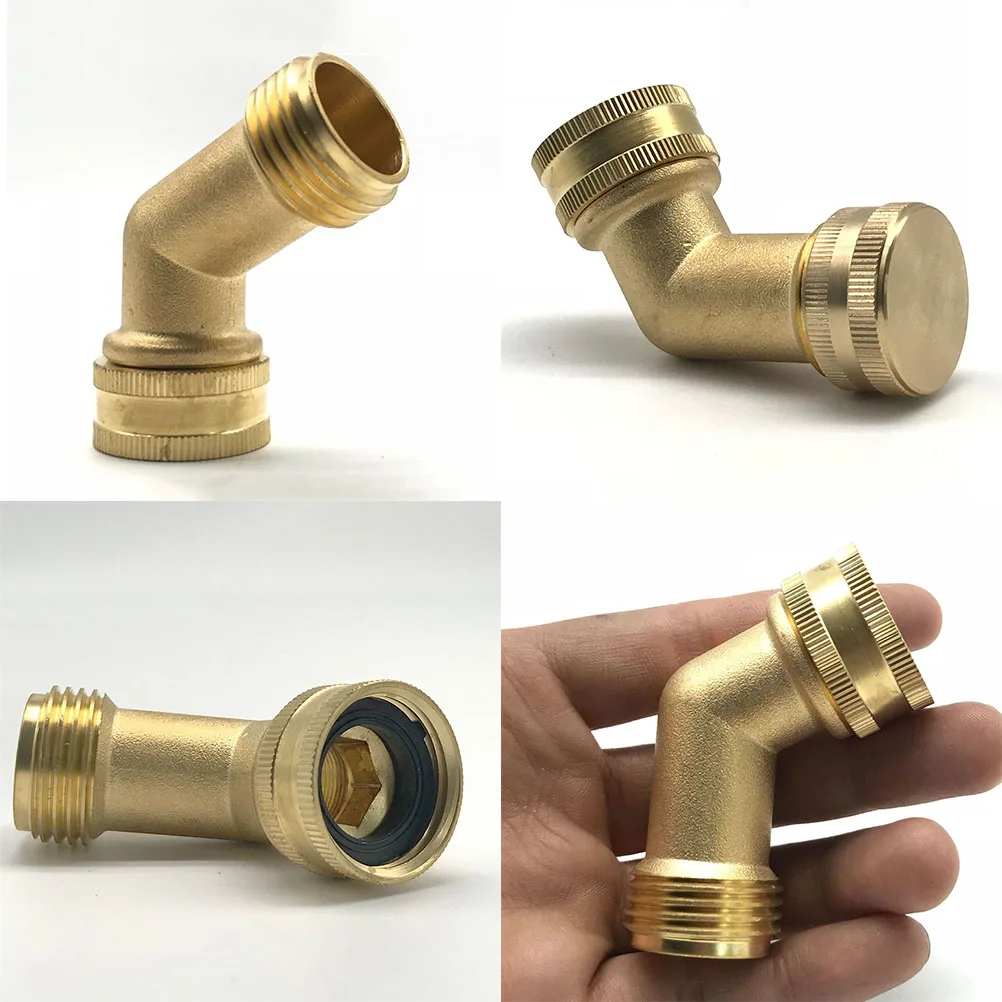 2 шт. соединитель шланга прочный сверхмощный латунный запорный клапан части