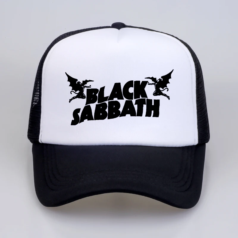 Модная Мужская Женская Бейсболка s черная Sabbath рок Кепка s летняя тяжелая металлическая Рок Музыкальная Группа сетка Кепка Дальнобойщика шляпа - Цвет: Многоцветный