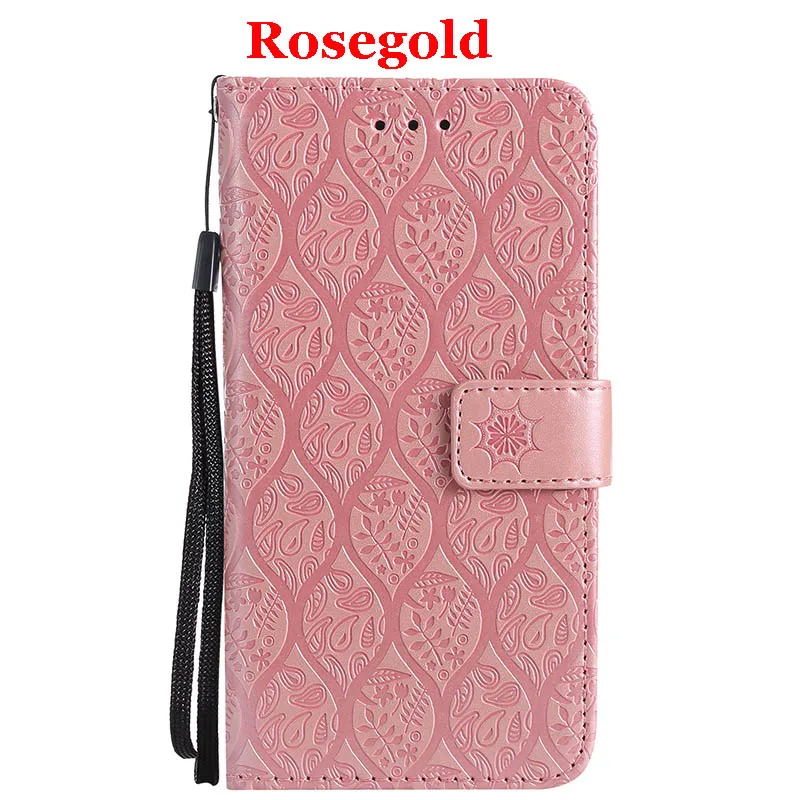 Rosegold 3D Vines для Xiaomi mi A1 a 1 чехол для телефона для Xiaomi mi 5X из искусственной кожи, чехол для мобильного телефона для Xiaomi mi 6 mi 6, Магнитный чехол-книжка - Цвет: Rosegold