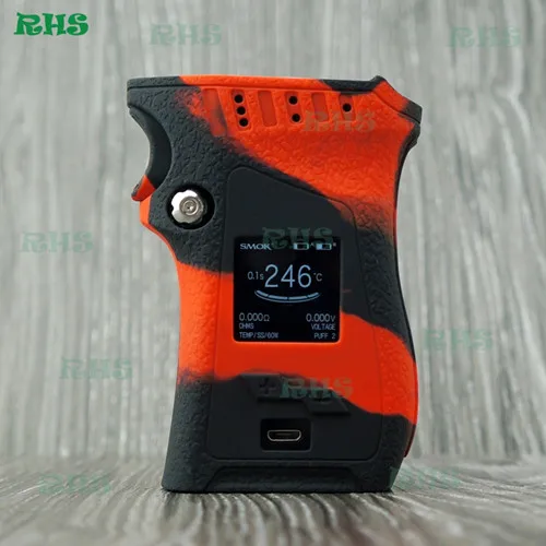 black red RHS силиконовый защитный чехол для правой руки/Чехол/чехол для Smok Mag 225W 13 цветов - Цвет: black red