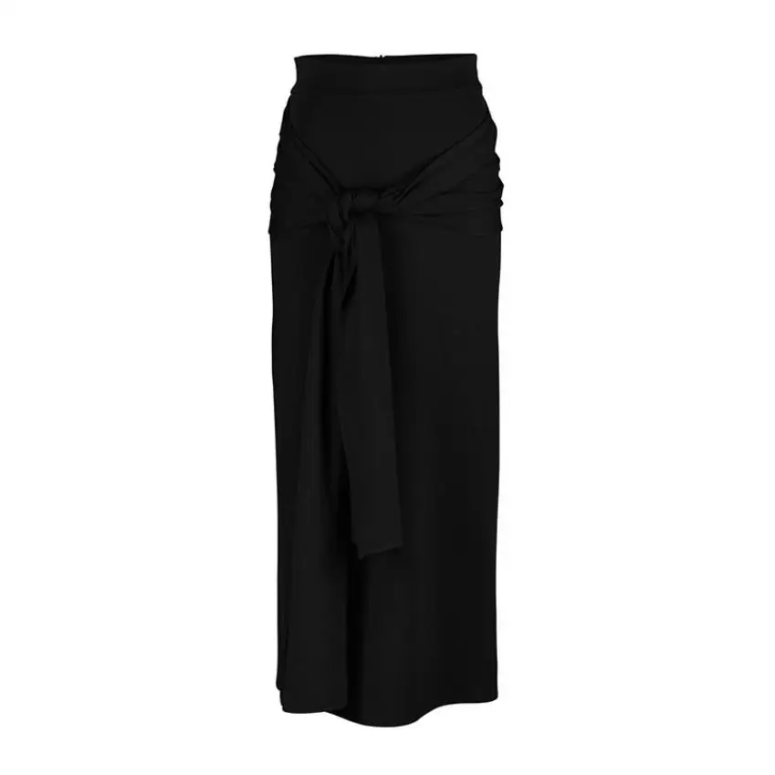 4 цвета женская элегантная скромная мусульманская юбка с поясом новая бандажная