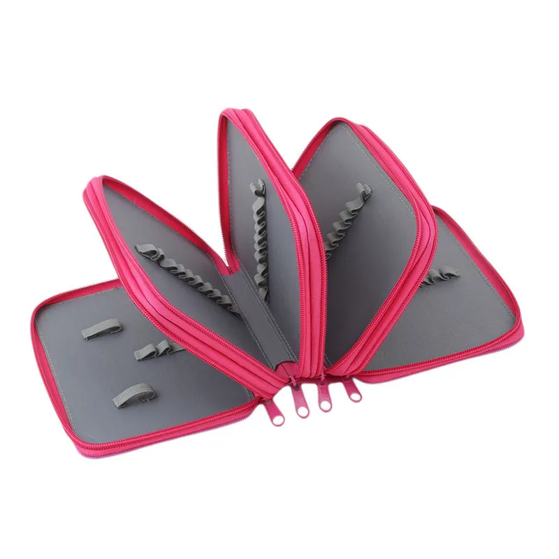 72 отверстия 4 слоя удобный чехол для хранения из искусственной кожи школьные