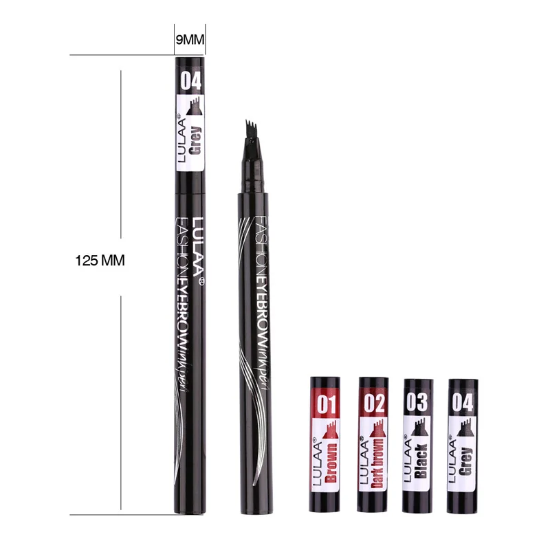 Lulaa жидкая подводка для бровей Карандаш четыре головки корректор