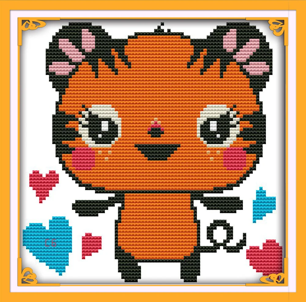 Вышивка крестиком из мультфильма Тигр | Дом и сад