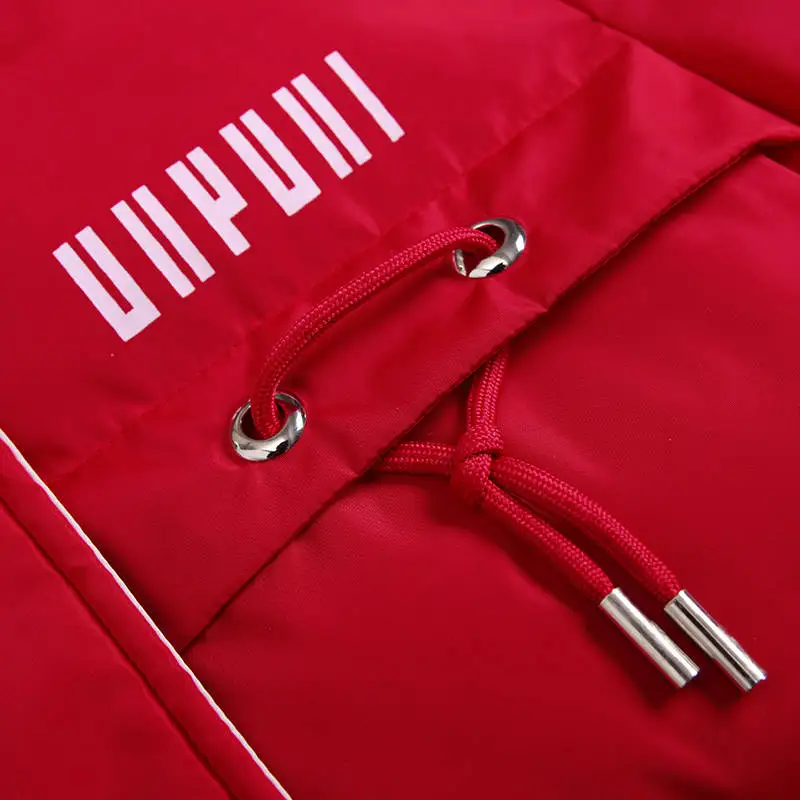 Женская зимняя куртка с капюшоном теплая Толстая парка хлопковой подкладкой