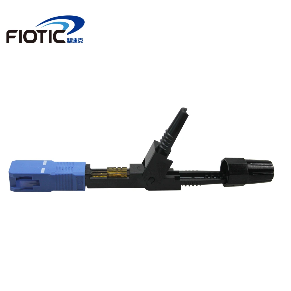 100PCS/box FTTH SC/UPC single-mode fiber optical SC UPC quick connector high quality Fiber Optic Fast Connector Free shipping