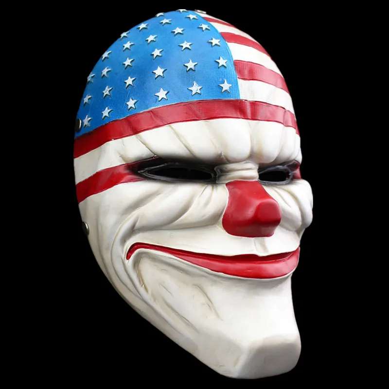 Payday 2 маски Даллас Америка Косплей Маска на Хэллоуин вечерние карнавальные маски смола смешные страшные маски клоуна домашний декор коллекции
