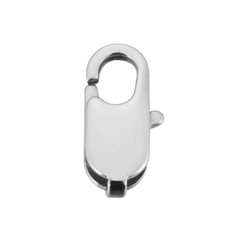 5 шт. Серебристые застежки из нержавеющей стали для ожерелья браслета