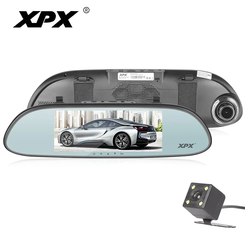 XPX ZX858 видеорегистратор Автомобильный заднего вида Камера с gps Wi Fi Full HD Allwinner A33 170