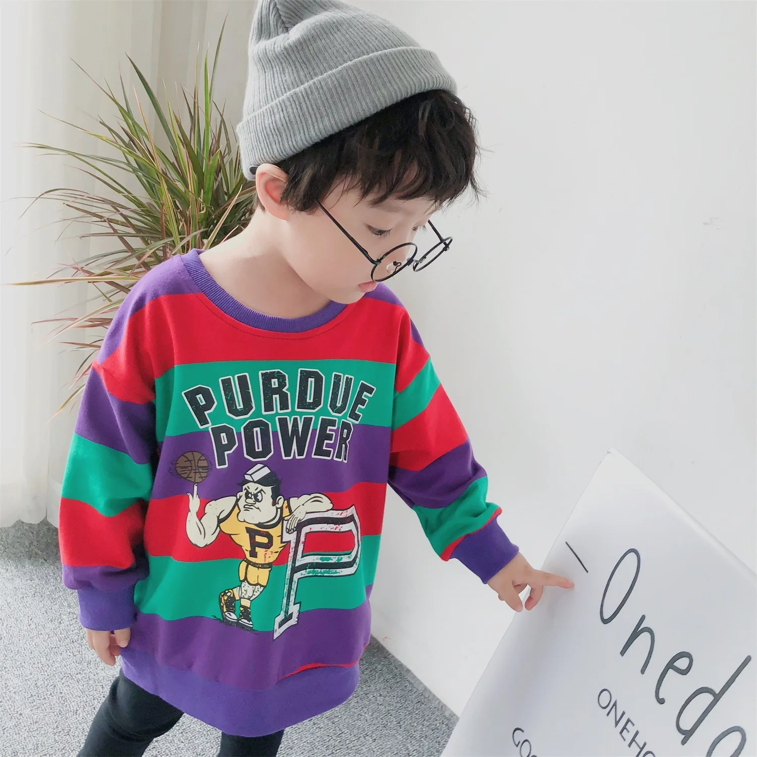 2018 г. Новое поступление осенняя хлопковая модная толстовка с длинными рукавами и