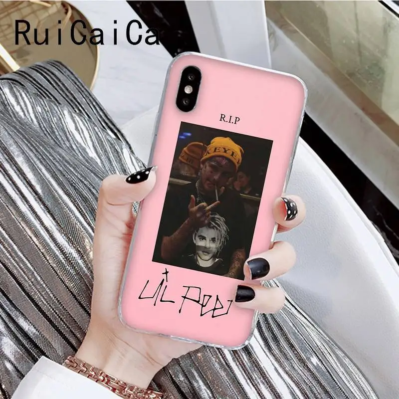 RuiCaiCa Lil Peep популярное эстетическое забавное искусство модный телефон для iPhone8 7 6 6S Plus X XSMAX 5 5S SE XR 10 11 11pro 11promax