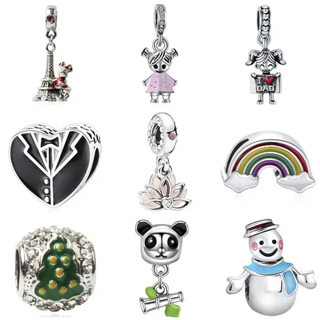 Эмаль DIY бусы Макси бабочка дерево девочка Радуга Подвески Бусины Подходят