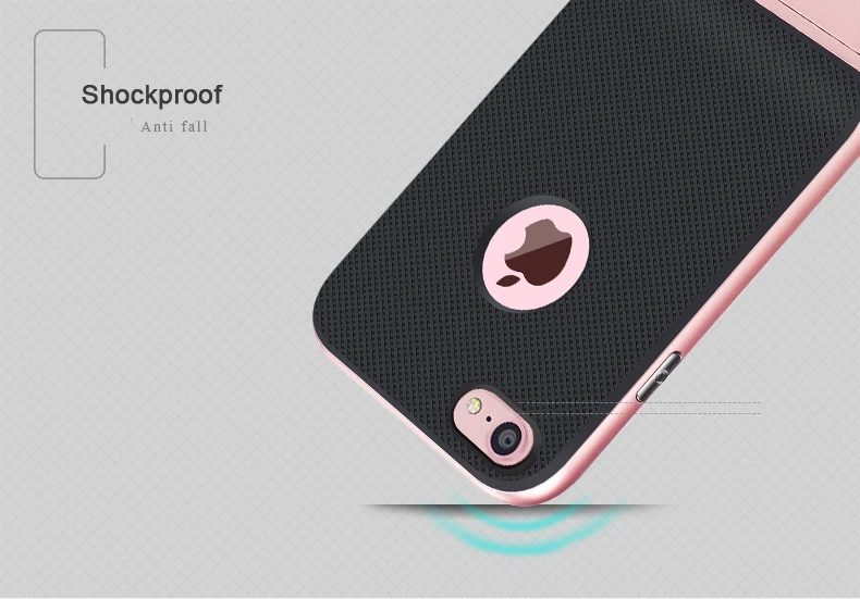 CAPSSICUM чехол с подставкой для iPhone 7 7 Plus PC силиконовый гибкий тонкий гелевый Чехол с подставкой для iPhone 7 Plus