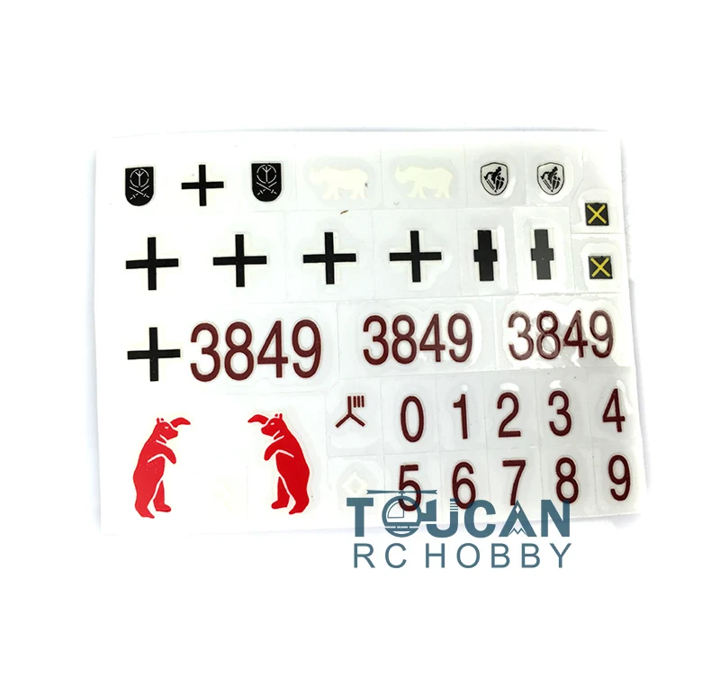 

HengLong 1/16 Scale German III H RC Tank Model 3849 Cross Decal Sticker TH00267