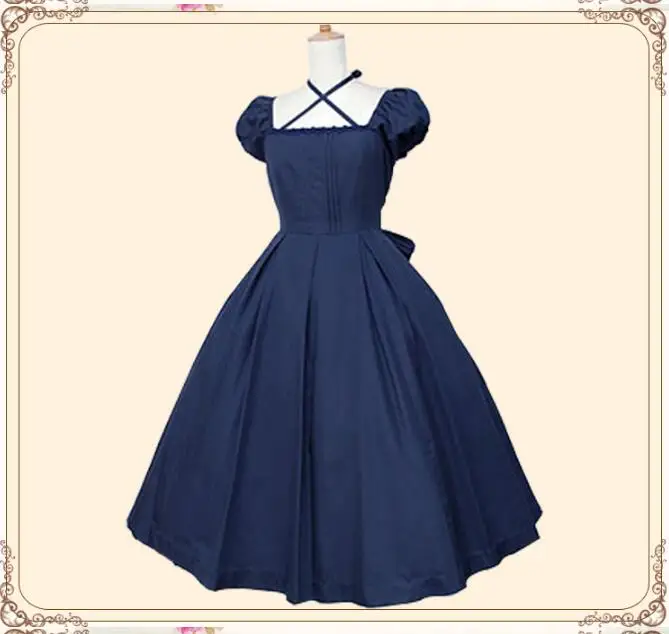 Женское винтажное платье горничной в готическом стиле|dresses dress|dress dress dressdresses short |