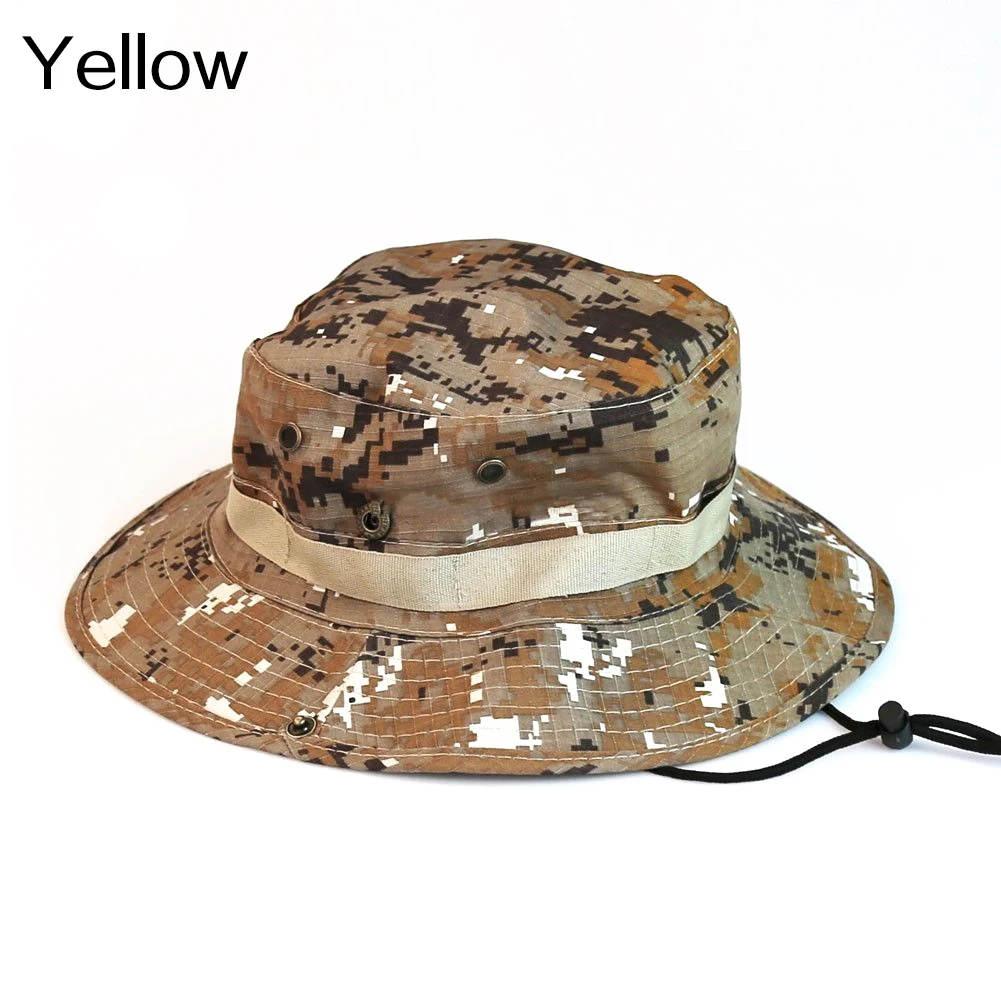 

Unisex Wide Brim Camouflage Hiking Outdoor Fishing Bucket Boonie Sun Hat hot