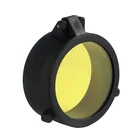 Резиновая крышка объектива для оптического прицела 30-69 мм прозрачная откидная крышка с быстрой пружиной Защитная крышка желтая крышка объектива для охоты