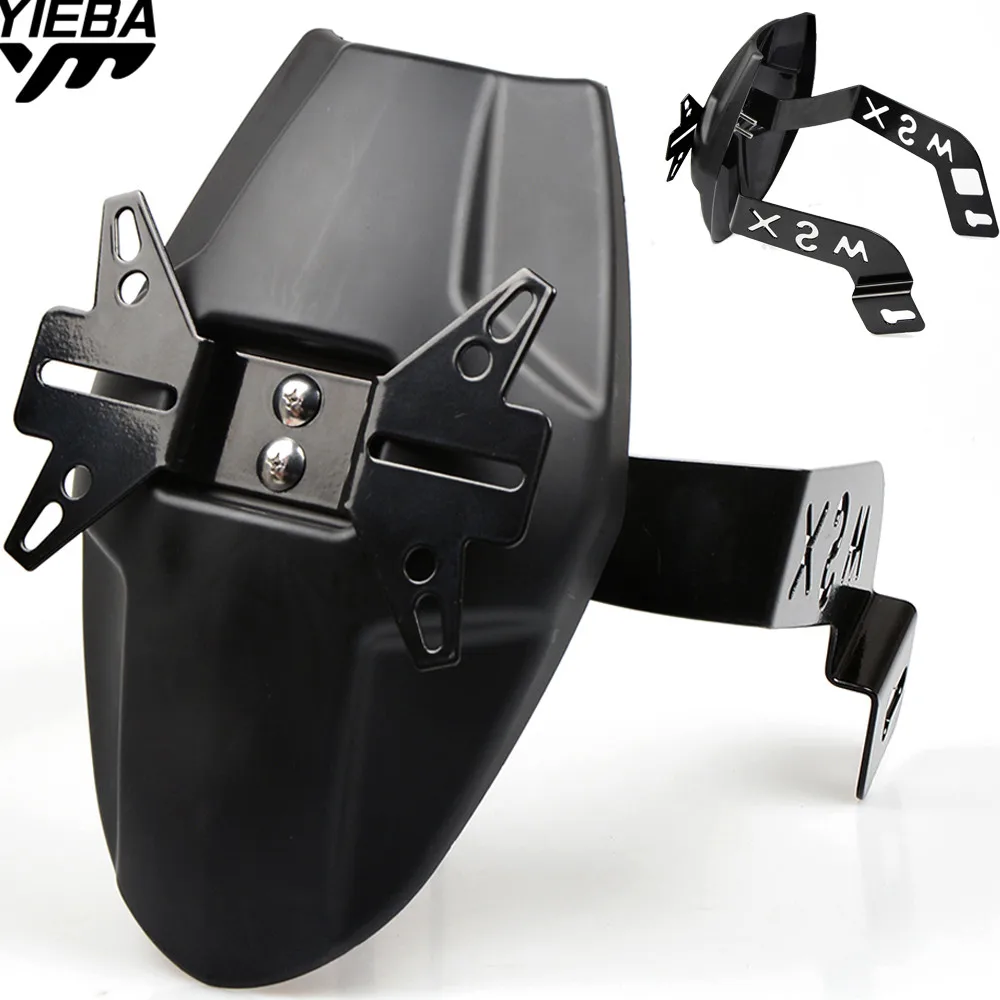 

FOR HONDA MSX125 MSX 125 2013 2014 2015 Motorcycle Accessories CNC Aluminum Rear Fender Bracket Black Platic Fender