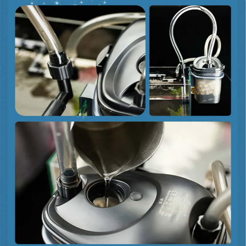 3 Вт 200л/ч тихий внешний фильтр для аквариума канистра с фильтром медиакостюм 50 см