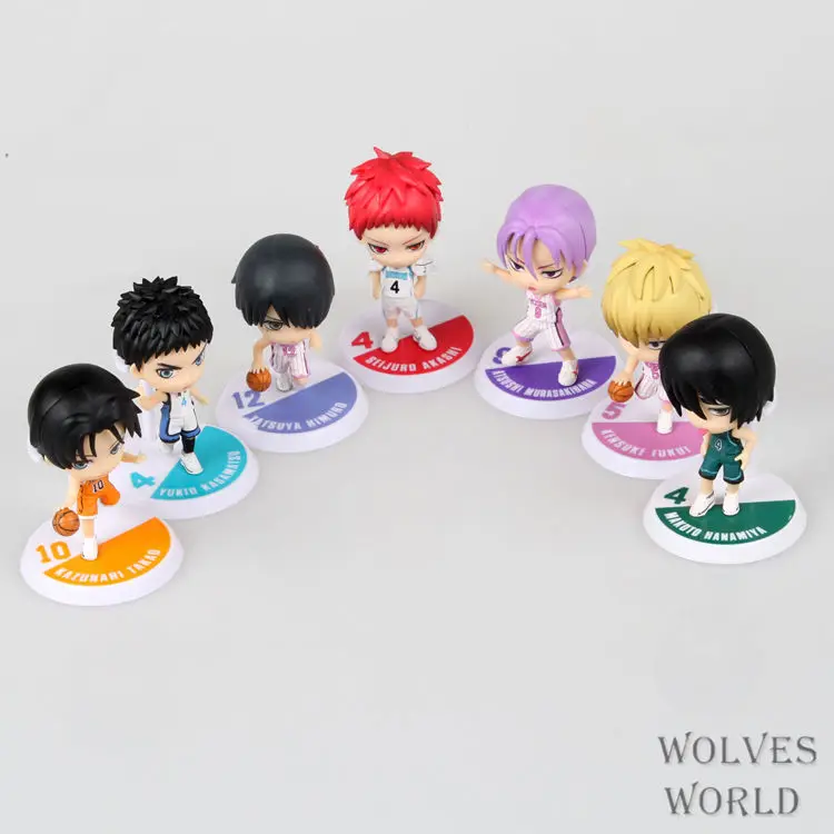 Huong Аниме Kuroko's Basketball 7 шт./компл. Kuroko no Basuke издание 5-го ПВХ мини-Фигурки