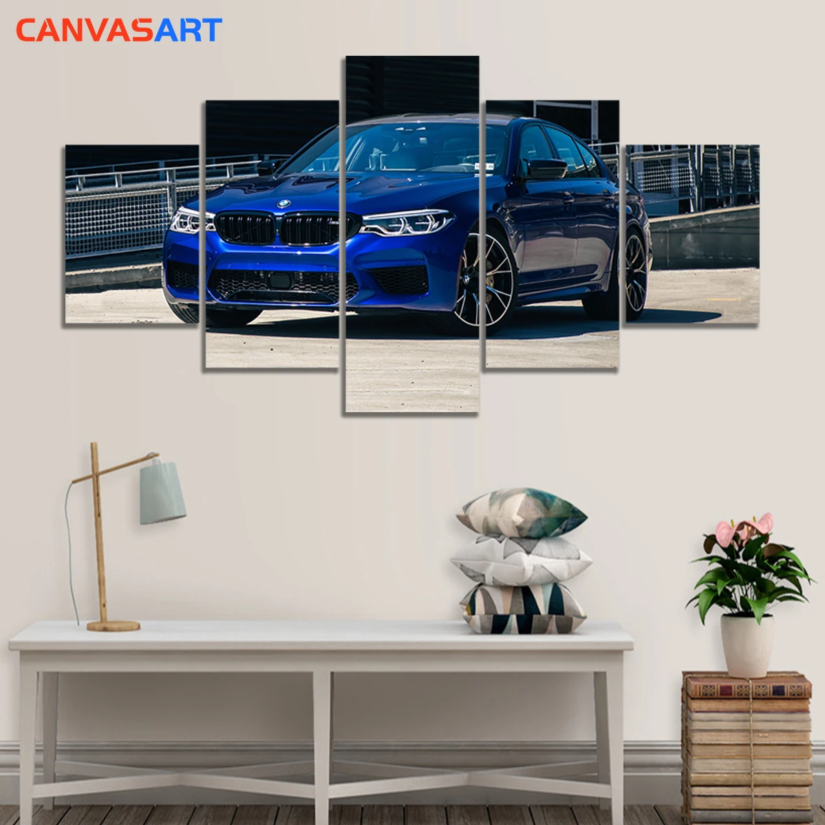 Картины на холсте 5 шт. BMW M5 конкурс настенные картины для домашнего декора