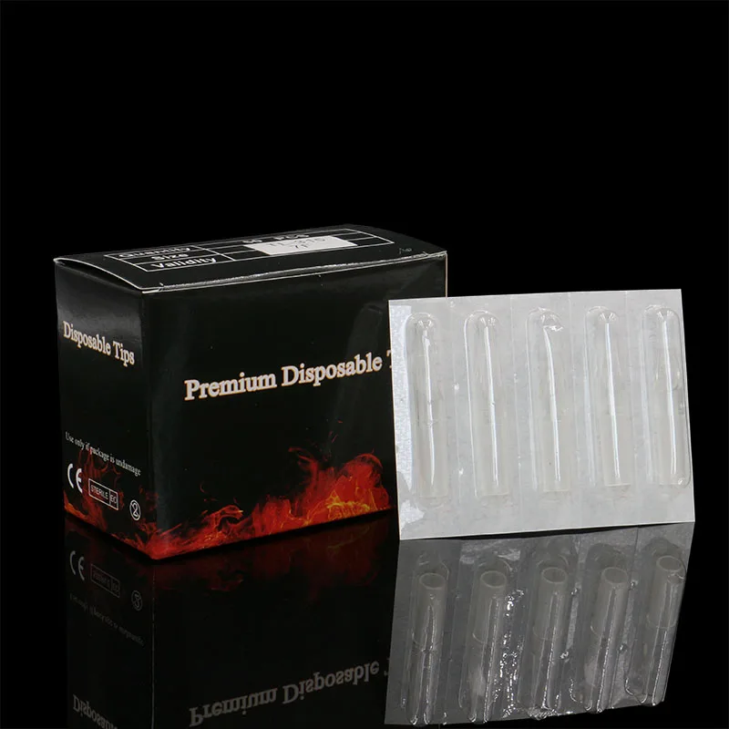 

50pcs Disposable 3D Tattoo Tips 3 Diamond Round Size Clear Plastic Sterile Assorted Tatoo Tip For Body Art Free Shipping