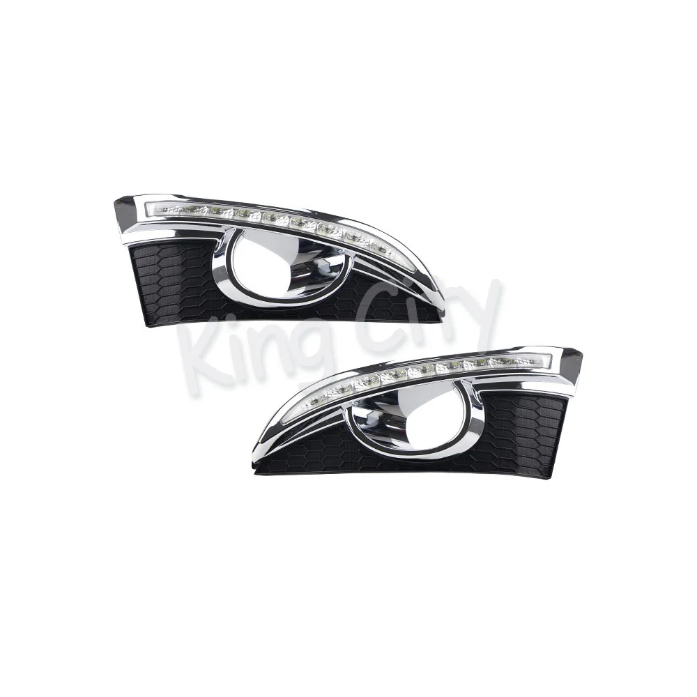 CAPQX для Chevrolet Captiva 11-13 светодиодный дневной ходовой светильник лампа для поворотного сигнала DRL Дневной светильник передний бампер противотуманный светильник