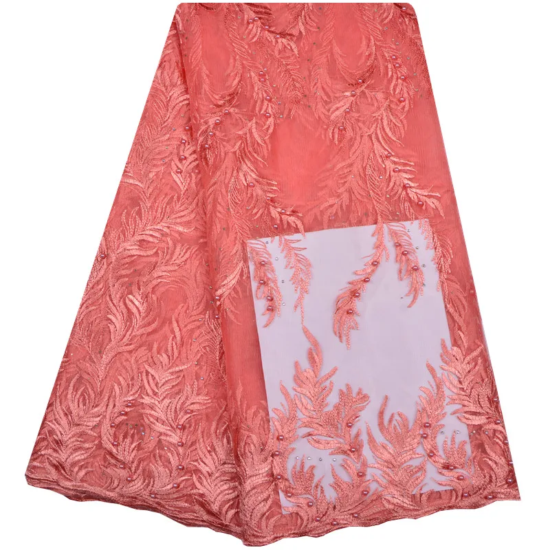 

Hot Sale African Lace Fabric With Stones 2018 Fashion French Lace Fabric Nigerian Fabric Bridal High Quality For Women 1194