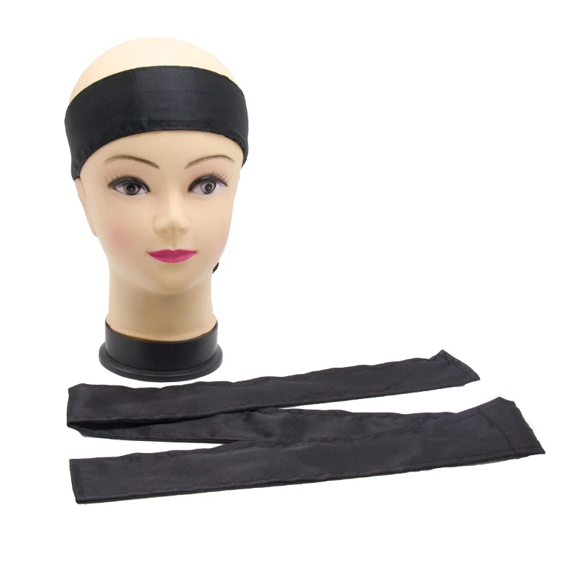 Заготовка в наличии 2019 натуральные накладные волосы атласная повязка на голову