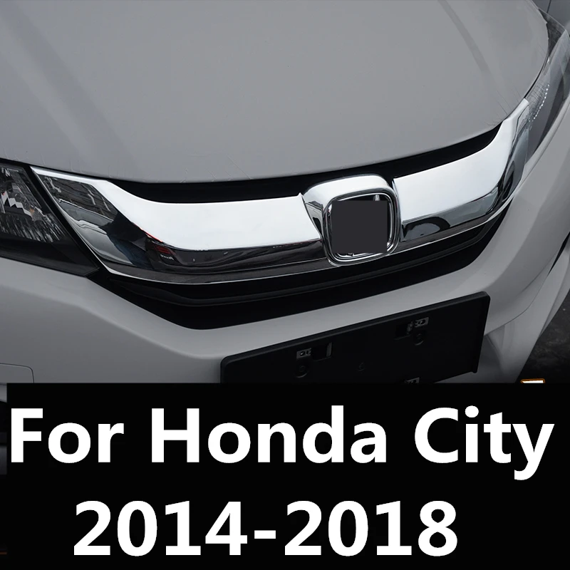 Для Honda City- бампер воздухозаборная решетка Планки передняя решетка полосы центр гоночный Чехол украшения аксессуары