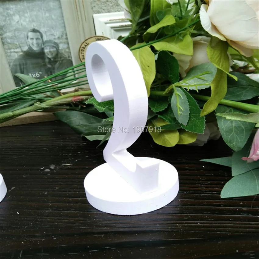 Белый номер свадебного стола индивидуальный подставки из ПВХ свадебные