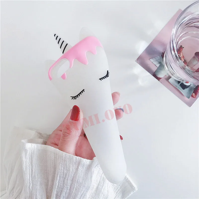 Luxury 3D Cartoon Candy Unicorn Phone Case for iPhone 5 5S 5SE 6 6S 7 8 Plus X Cases Soft Silicone Back Cover Capa Fundas | Мобильные