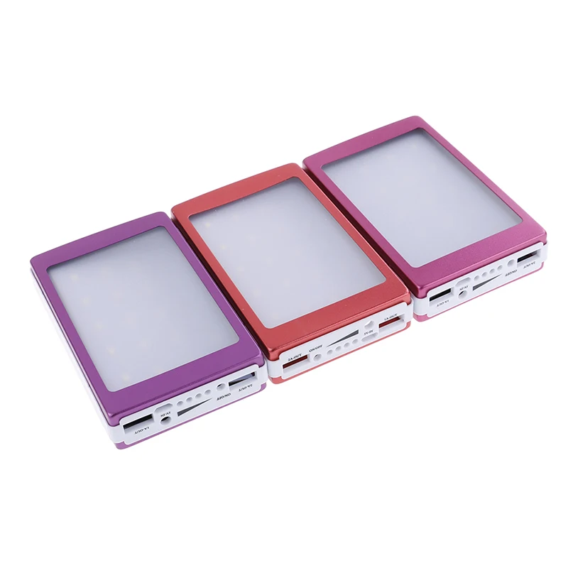 5x18650 Powerbank Portable Pover Power Bank 18650 Solar Power Bank Case DIY Box Dual USB Kit Phone Charger Flashlight