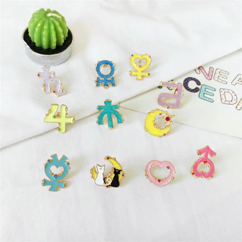 Японские милые аниме из мультфильмов серии Сейлор Мун символ любви капля масла