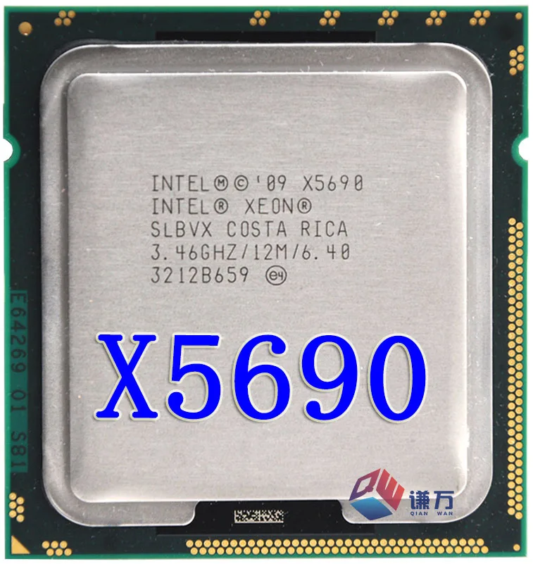 Процессор lntel X5690 шестиядерный процессор (3 46 ГГц/L3 = 12 м/130 Вт) сокет LGA 1366 настольный