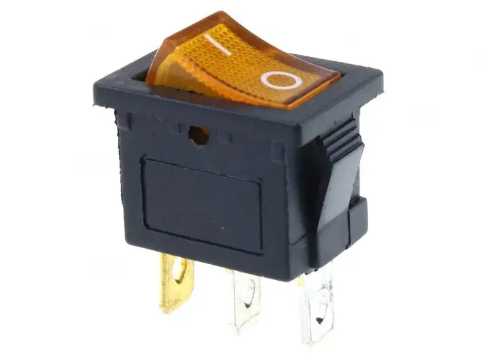 KCD1 ВКЛ-ВЫКЛ 3Pin лодка автомобиля кулисный переключатель 6A/10A 250 V/125 V AC красный желтый и зеленый цвета синий, синий, на пуговицах, Лучшая цена - Цвет: Цвет: желтый