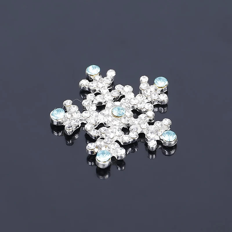 2015 новости 50 шт в наборе рождественские снежинки Стразы ручной работы кнопки DIY