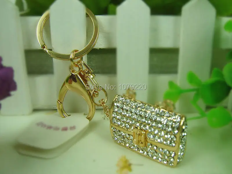 LZ Сумочка Женская мода красота брелок Подвеска со стразами автомобильный