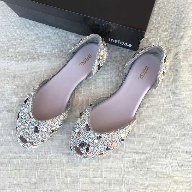 Женские сандалии гладиаторы Melissa пляжные со стразами лето 2019|Боссоножки и