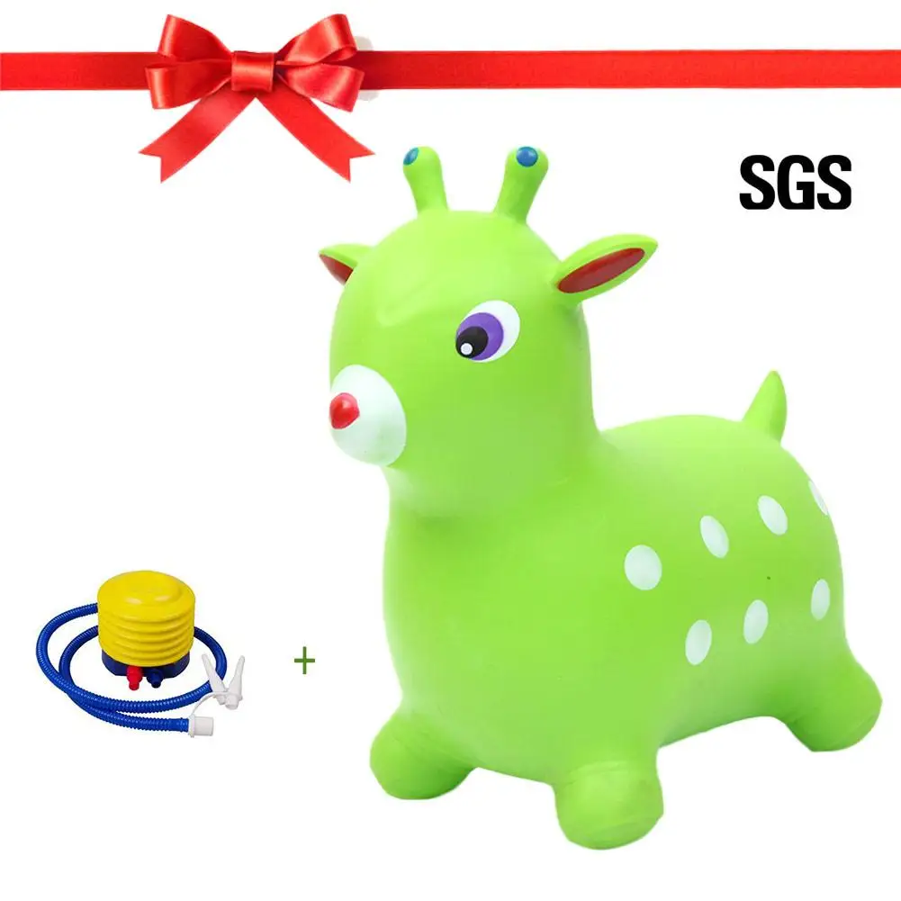 Надувная лошадка Хоппер для детей прыжков верховой езды детей|Каталки-пушкары