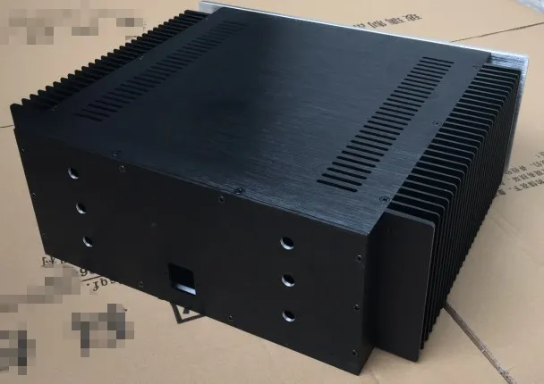 B-008 CNC все алюминиевые корпусные корпуса, чехол, коробка для DIY аудио усилитель мощности 430 мм* 150 мм* 373 мм 430*150*373 мм