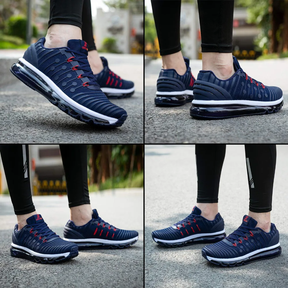 ONEMIX FASHION Men Casual Shoes Women Running Sneakers 3D Knitting Air Cushion Trainers Outdoor Sport Max 12 | Обувь