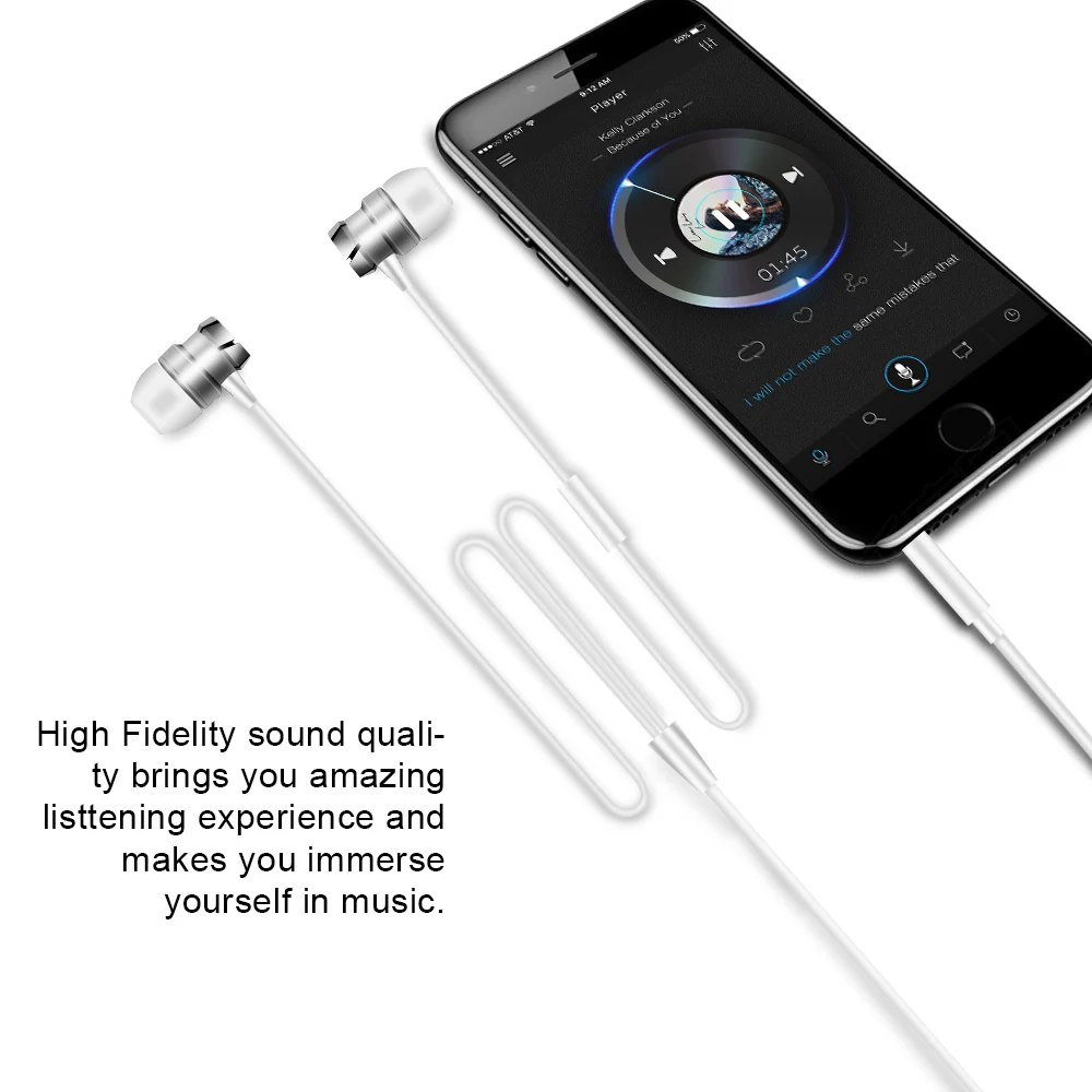 ALWUP металлические наушники вкладыши Turbo с проводом регулятор баса In Ear 3 5 мм