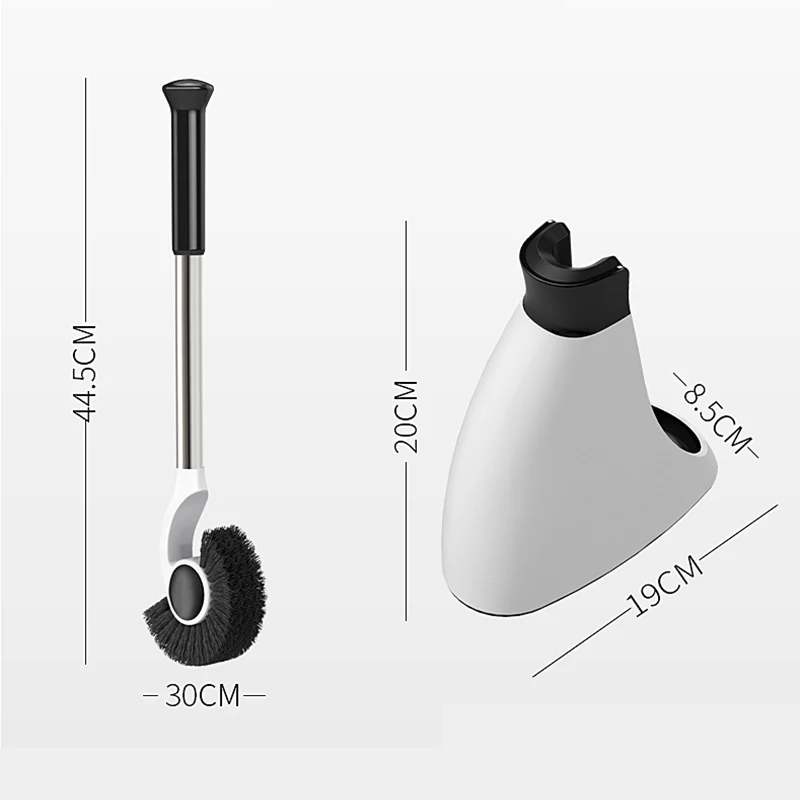 

Cleaning Brushes Silicone Toilet Brush No Dead Corners Wash Set Household Floor Cleaning Bathroom Accessories set Scrubber
