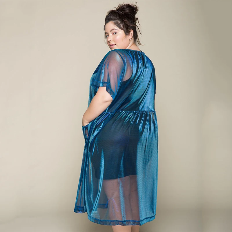 Mnealways18 плюс Размеры Sunproof солнцезащитный крем халат Vestido летние пикантные Для